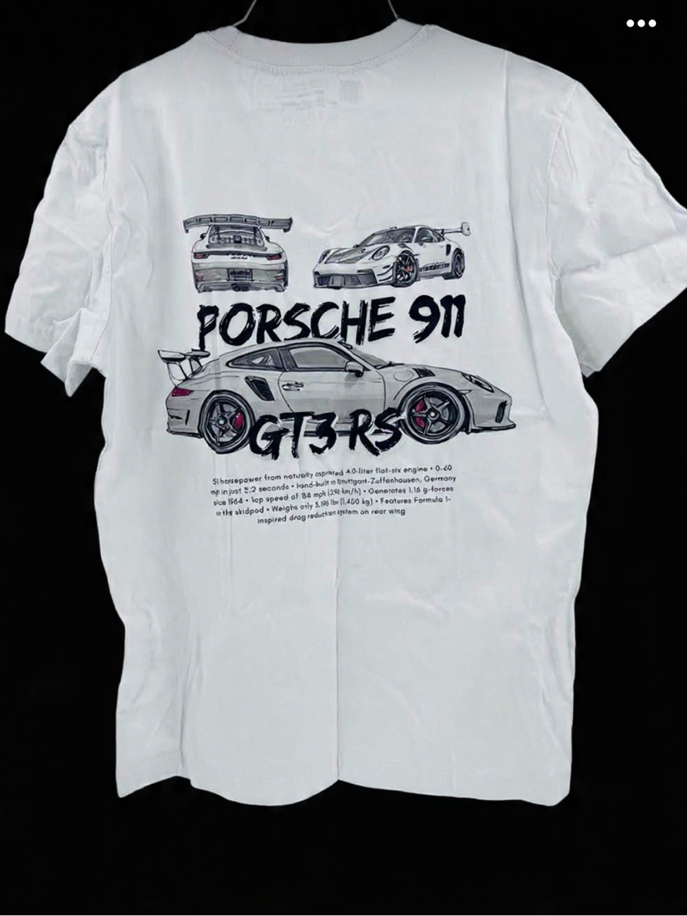 Tiktok tee with Porsche 911 new size small